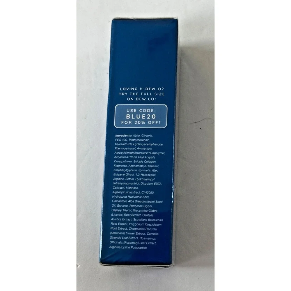Dew of the Gods H DEW O  Daily Gel Moisturizer Blue Spirulina .51 fl oz Vegan